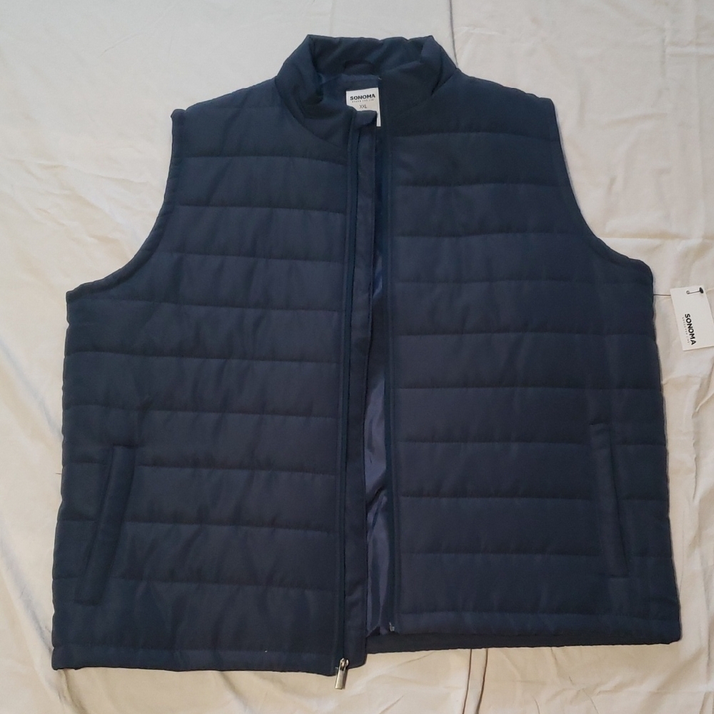 Sonoma Blue Puffer Vest XXL NWT